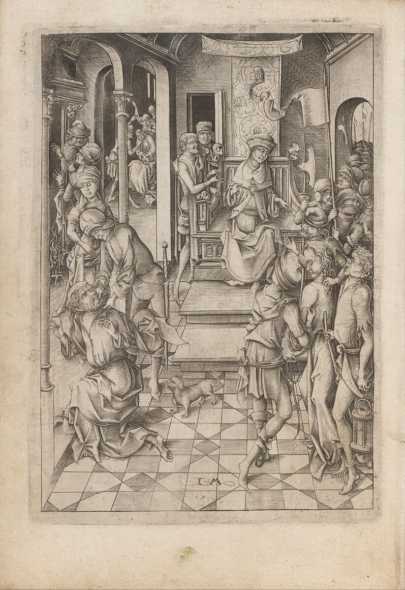 Israhel van Meckenem, Chrystus przed Annaszem